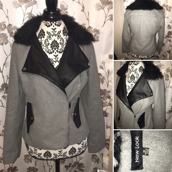 New Look Jackets & Blazers - NWOT “New Look” Medium Faux Fall Zip Jacket